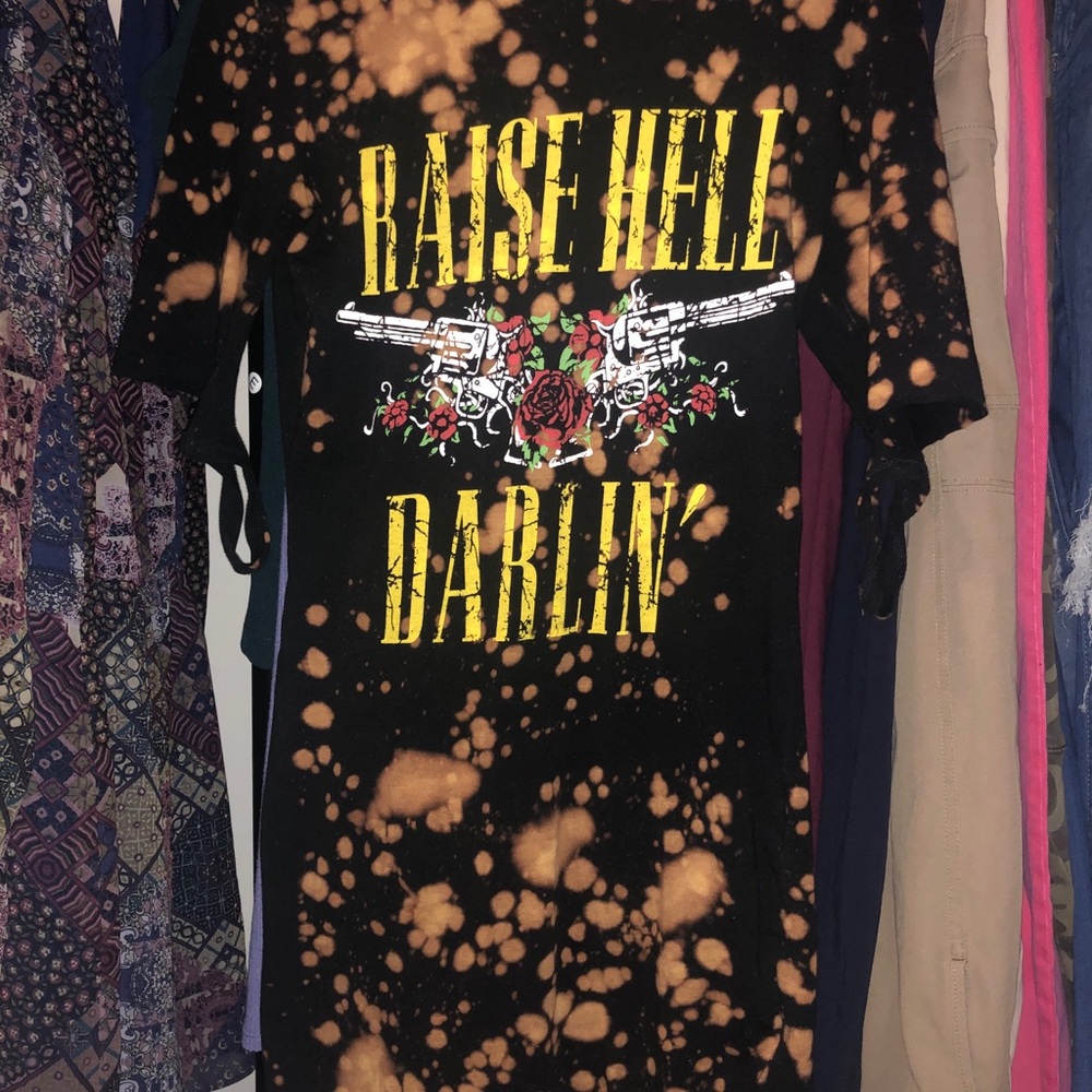 Tie dye stretchy dress